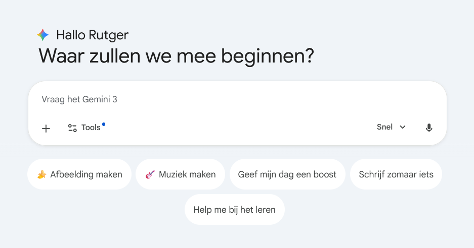 Beste schrijftools van 2026: Gemini.
